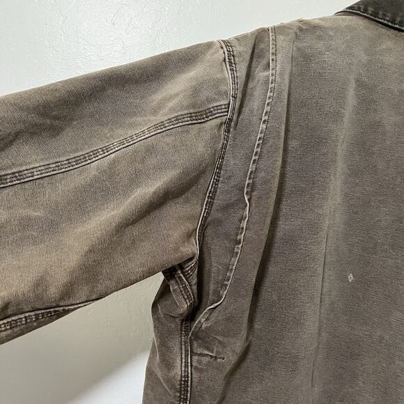 VTG Carhartt Men's Detroit Blanket Lined Canvas Jacket Size XLT Distressed J97 - Picture 9 of 16